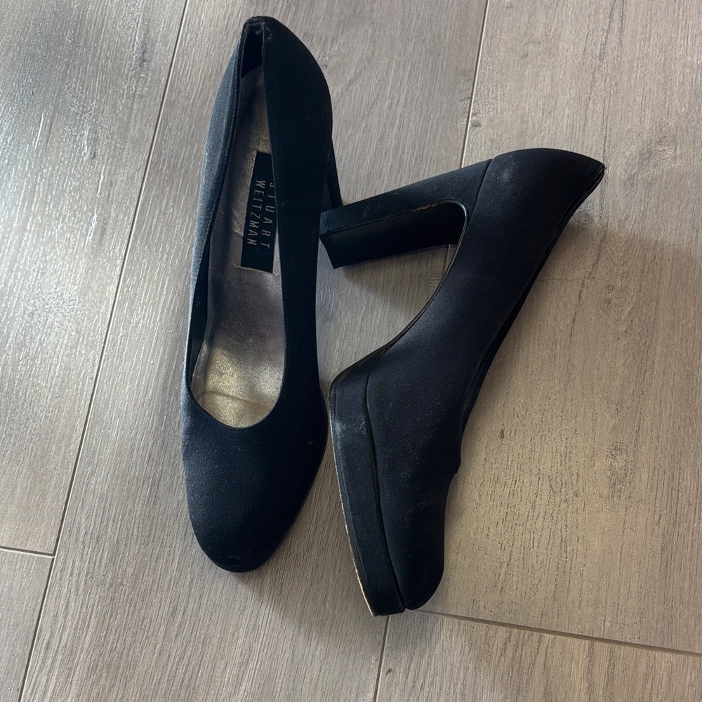 Stuart Weitzman black pumps heels 9.5